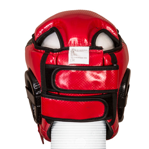 CASQUE DE BOXE OUVERT PU " FIRST LINE"- ROUGE - SENIOR - WETTLE GEAR