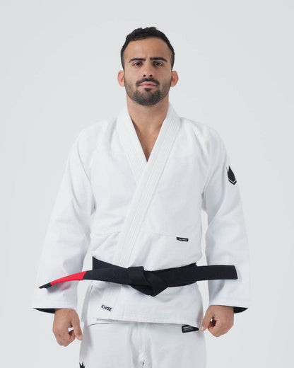 KIMONO HOMME Kore V2 Jiu Jitsu BLANC CEINTURE BLANCHE OFFERT