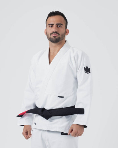 KIMONO HOMME Kore V2 Jiu Jitsu BLANC CEINTURE BLANCHE OFFERT