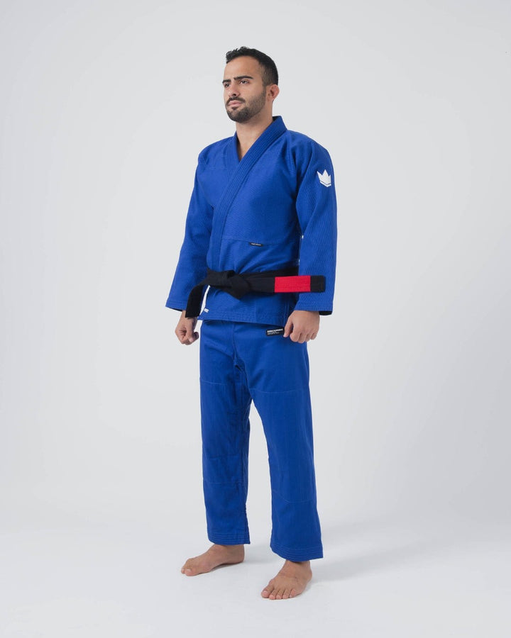 KIMONO HOMME Kore V2 Jiu Jitsu BLEU CEINTURE BLANCHE OFFERT