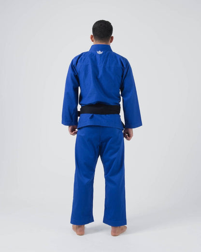 KIMONO HOMME Kore V2 Jiu Jitsu BLEU CEINTURE BLANCHE OFFERT