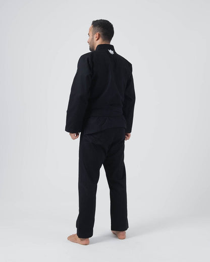 KIMONO HOMME Kore V2 Jiu Jitsu NOIR CEINTURE BLANCHE OFFERT
