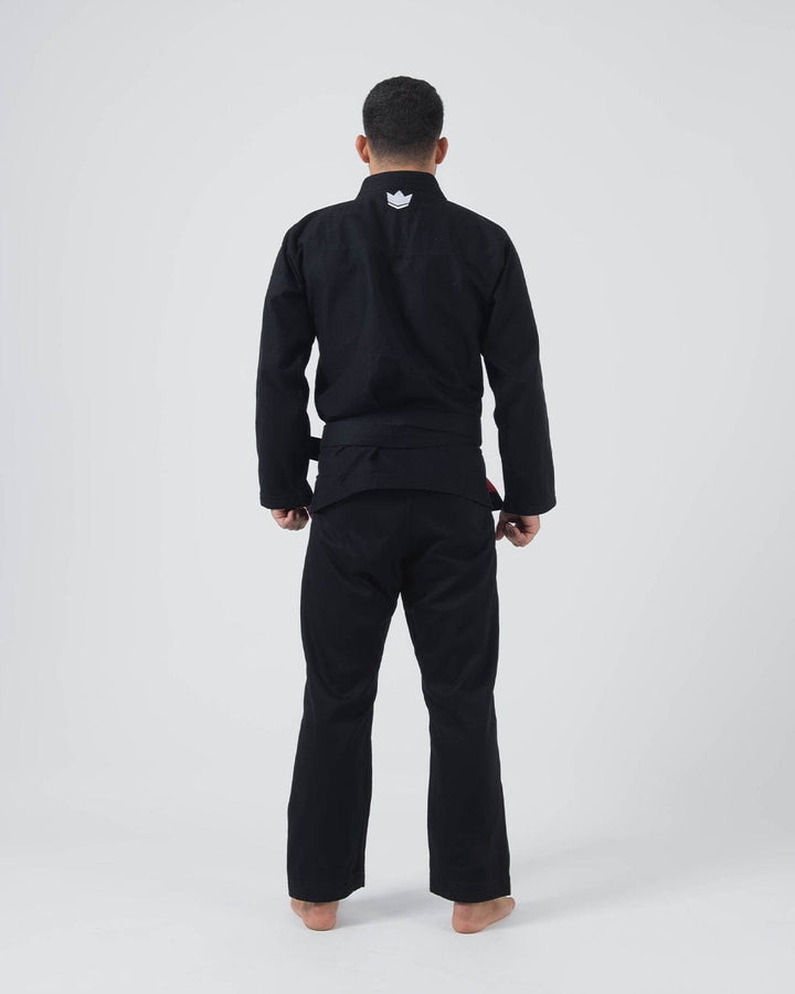 KIMONO HOMME Kore V2 Jiu Jitsu NOIR CEINTURE BLANCHE OFFERT