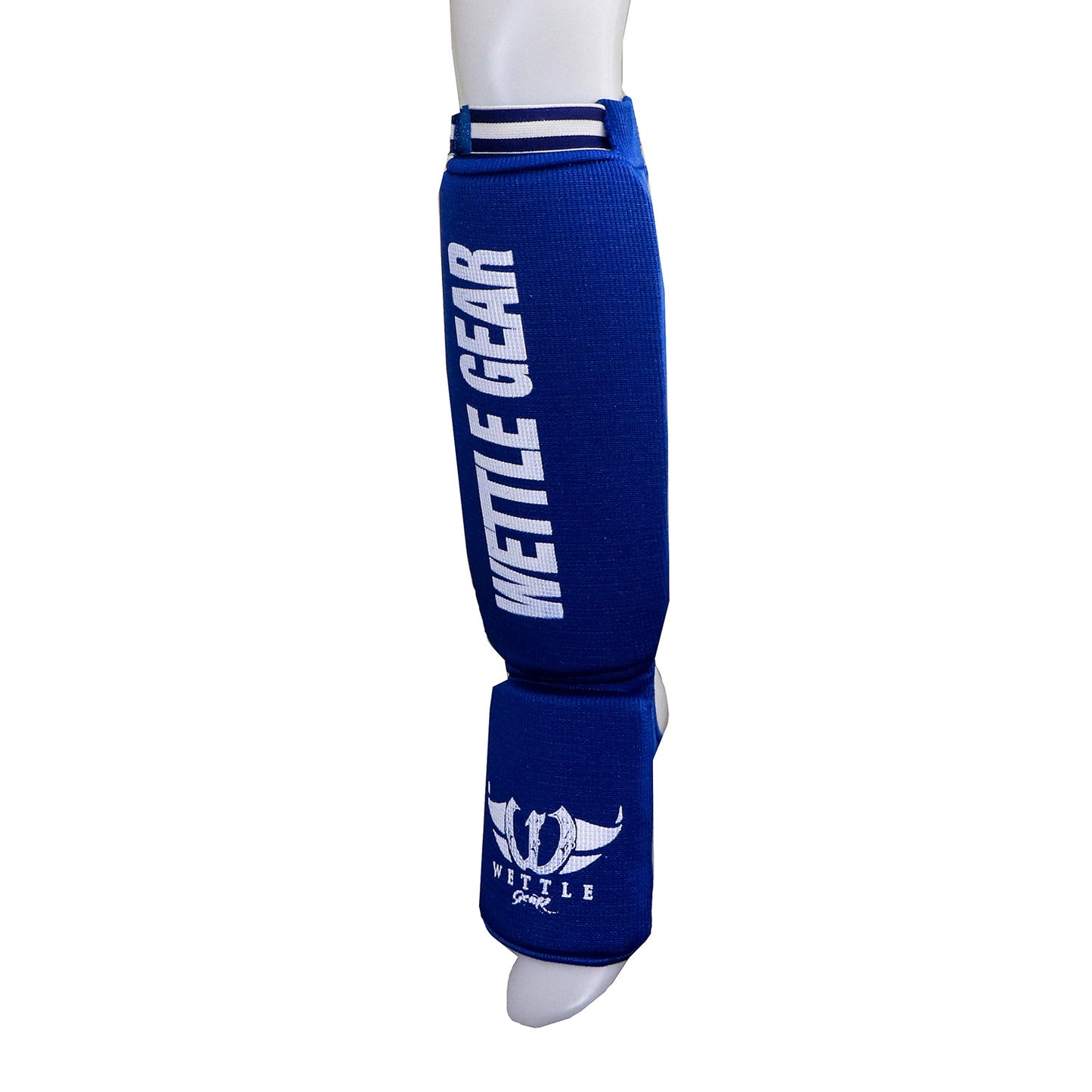 PROTÈGE-TIBIAS/PIEDS HAUT DE GAMME EN COTON ÉLASTIQUE – BLEU – WETTLE GEAR