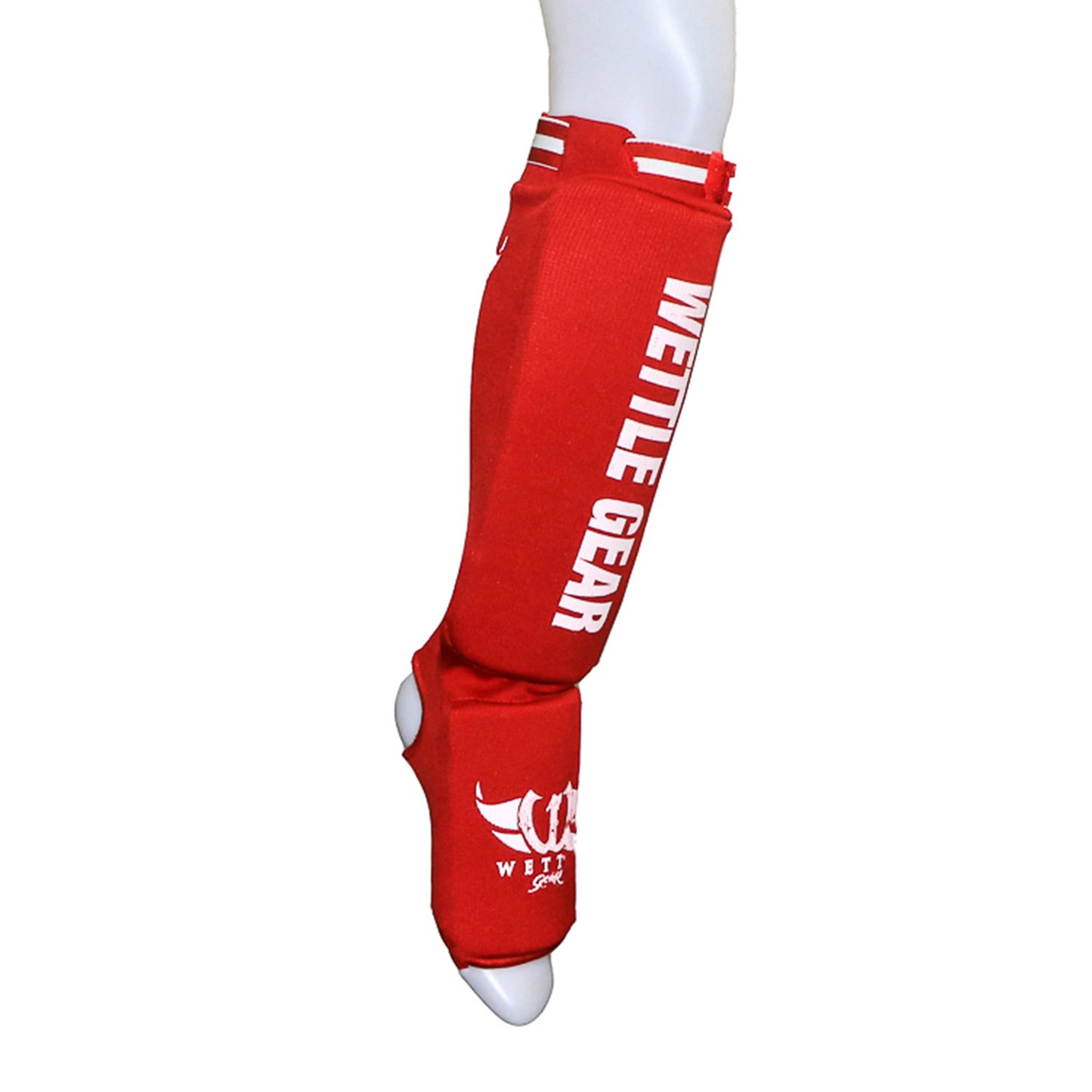 PROTÈGE-TIBIAS/PIEDS HAUT DE GAMME EN COTON ÉLASTIQUE – ROUGE – WETTLE GEAR